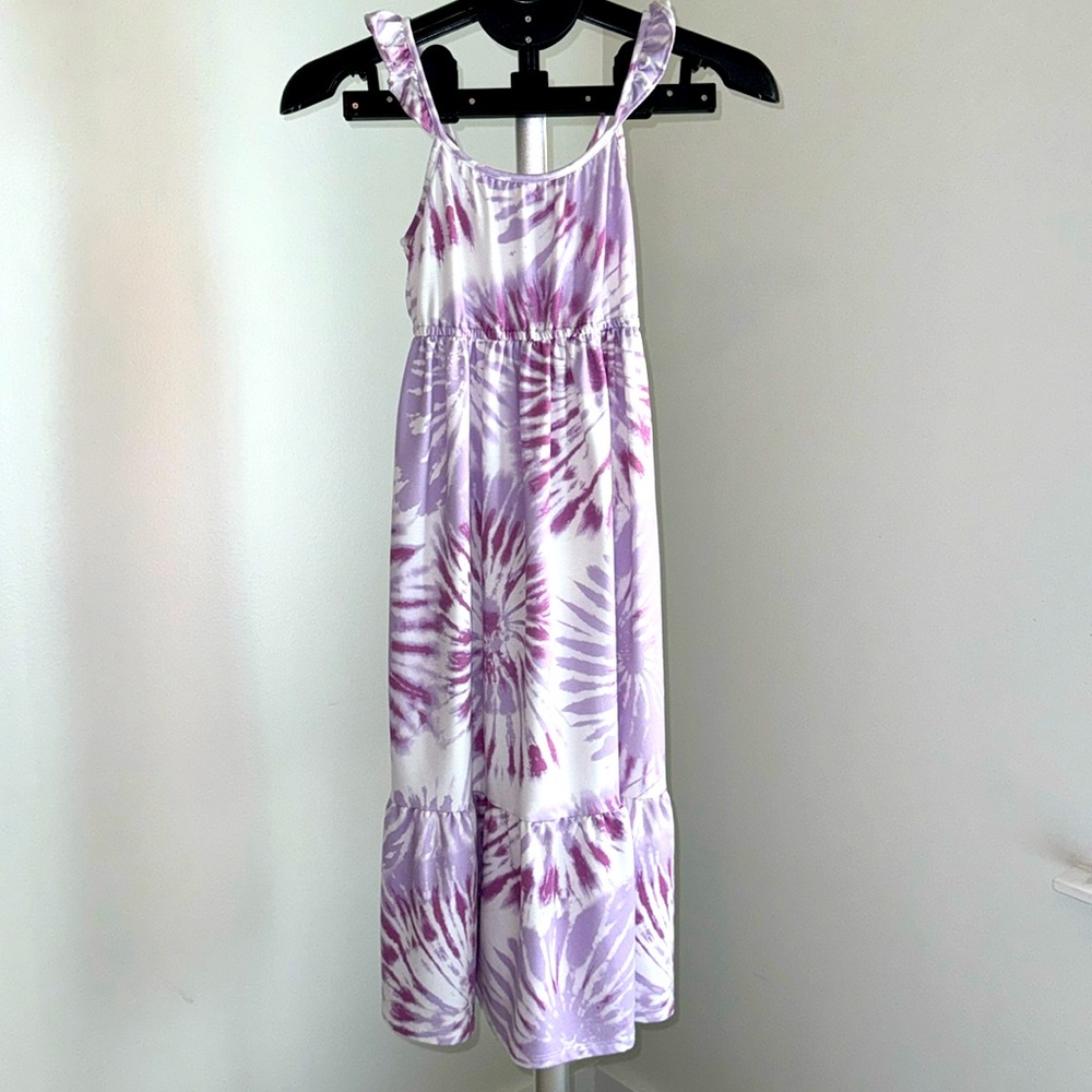 ✨32 Degrees Youth Maxi Dress, Purple Tie Dye, Small 7/8✨